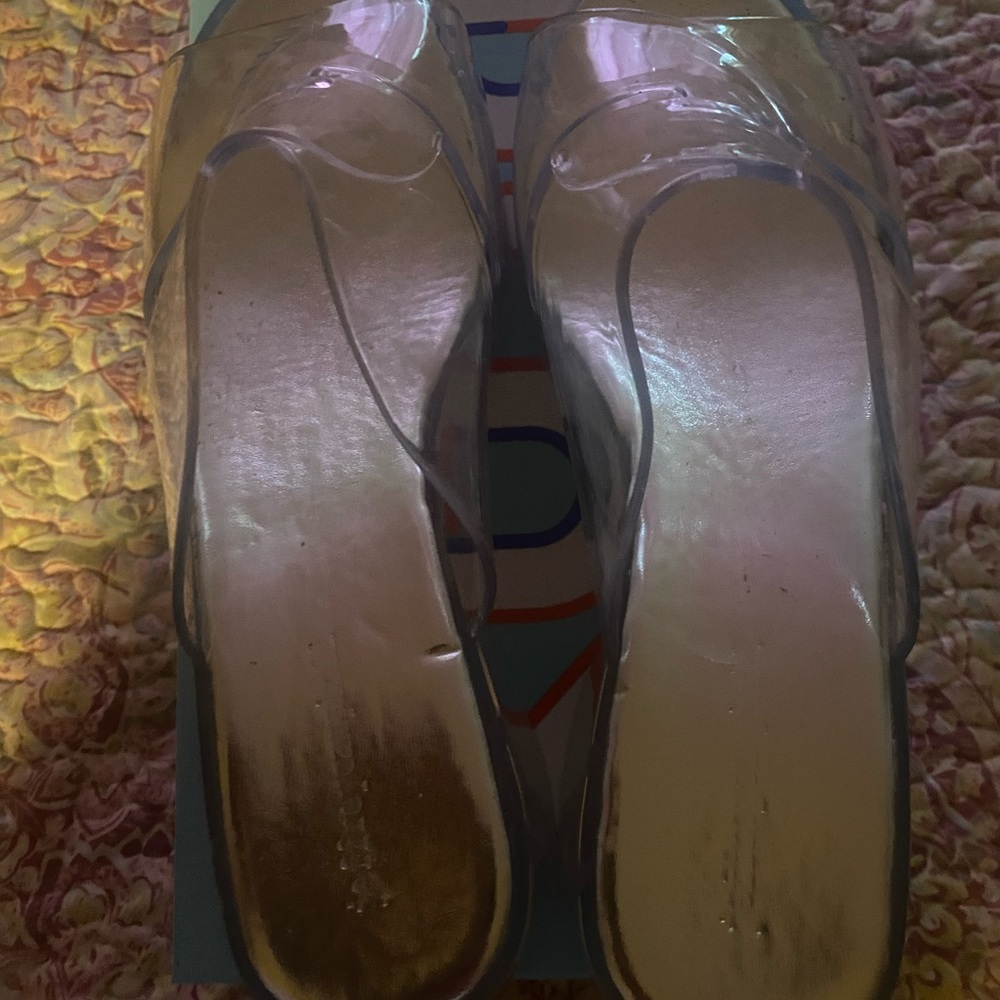 New Jeffrey Campbell Clear Jelli 3”Mules